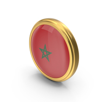 Round Flag Of Morocco PNG & PSD Images