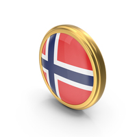 Round Flag of Norway PNG & PSD Images