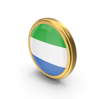 Round Flag of Sierra Leone PNG & PSD Images