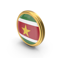 Round Flag Of Suriname PNG & PSD Images