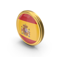 Round Flag Of Spain PNG & PSD Images