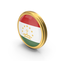 Round Flag Of Tajikistan PNG & PSD Images