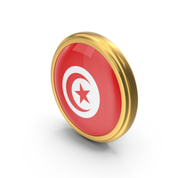 Round Flag Of Tunisia PNG & PSD Images