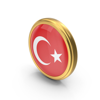 Round Flag Of Turkey PNG & PSD Images