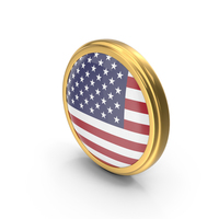 Round Flag Of United States PNG & PSD Images