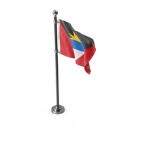 Flag Pole Antigua And Barbuda PNG & PSD Images