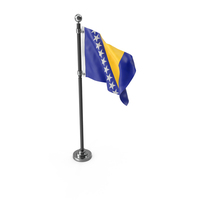 Flag Pole Bosnia and Herzegovina PNG & PSD Images