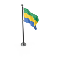 Flag Pole Gabon PNG & PSD Images