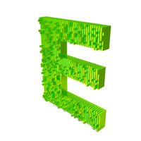 Slice Block Letter E PNG & PSD Images