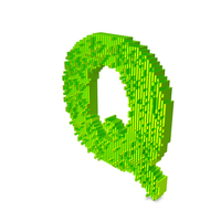 Slice Block Letter Q PNG & PSD Images