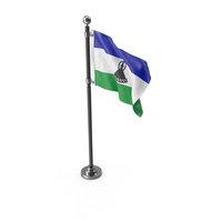 Flag Pole Lesotho PNG & PSD Images
