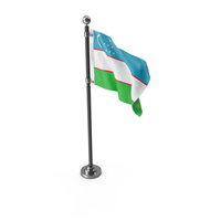 Flag Pole Uzbekistan PNG & PSD Images