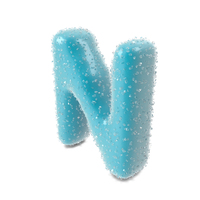 Gummy Candy Alphabet Letter N PNG & PSD Images