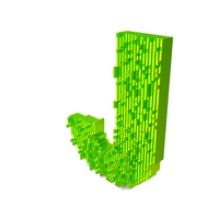 Slice Block Letter J PNG & PSD Images