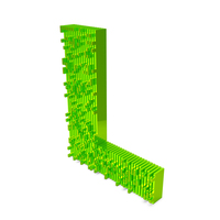Slice Block Letter L PNG & PSD Images