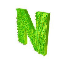 Slice Block Letter N PNG & PSD Images