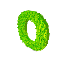 Slice Block Letter O PNG & PSD Images