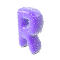 Gummy Candy Alphabet Letter R PNG & PSD Images