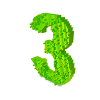 Slice Block Number 3 PNG & PSD Images