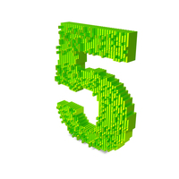 Slice Block Number 5 PNG & PSD Images