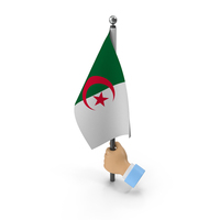 Hand Holding Flag Algeria PNG & PSD Images