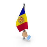 Hand Holding Flag Andorra PNG & PSD Images