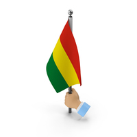 Hand Holding Flag Bolivia PNG & PSD Images