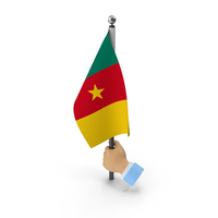 Hand Holding Flag Cameroon PNG & PSD Images