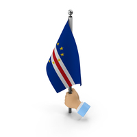Hand Holding Flag Cape Verde PNG & PSD Images