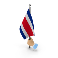 Hand Holding Flag Costa Rica PNG & PSD Images