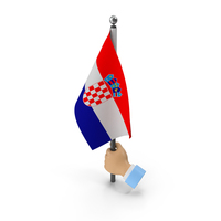Hand Holding Flag Croatia PNG & PSD Images