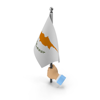 Hand Holding Flag Cyprus PNG & PSD Images