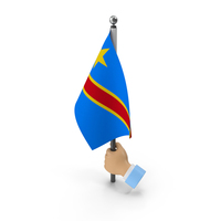 Hand Holding Flag Democratic Republic Of Congo PNG & PSD Images