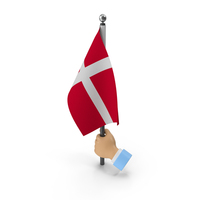Hand Holding Flag Denmark PNG & PSD Images