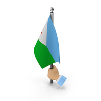 Hand Holding Flag Djibouti PNG & PSD Images