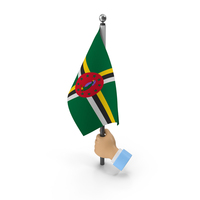 Hand Holding Flag Dominica PNG & PSD Images