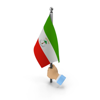 Hand Holding Flag Equatorial Guinea PNG & PSD Images