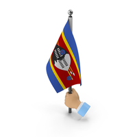 Hand Holding Flag Eswatini PNG & PSD Images