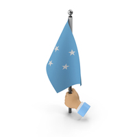 Hand Holding Flag Federated States Of Micronesia PNG & PSD Images