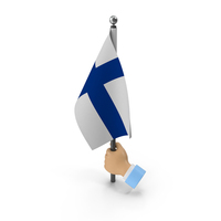 Hand Holding Flag Finland PNG & PSD Images