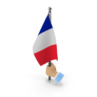 Hand Holding Flag France PNG & PSD Images