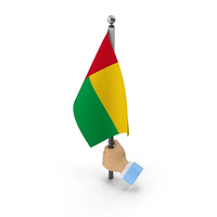 Hand Holding Flag Guinea Bissau PNG & PSD Images