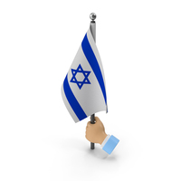 Hand Holding Flag Israel PNG & PSD Images