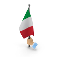 Hand Holding Flag Italy PNG & PSD Images
