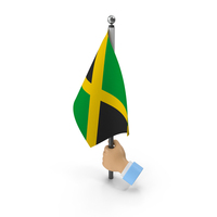 Hand Holding Flag Jamaica PNG & PSD Images