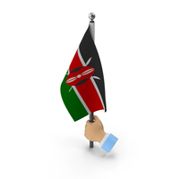 Hand Holding Flag Kenya PNG & PSD Images