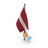 Hand Holding Flag Latvia PNG & PSD Images