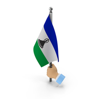 Hand Holding Flag Lesotho PNG & PSD Images