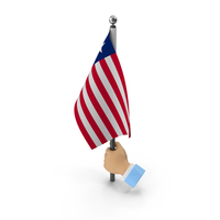 Hand Holding Flag Liberia PNG & PSD Images