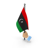 Hand Holding Flag Libya PNG & PSD Images